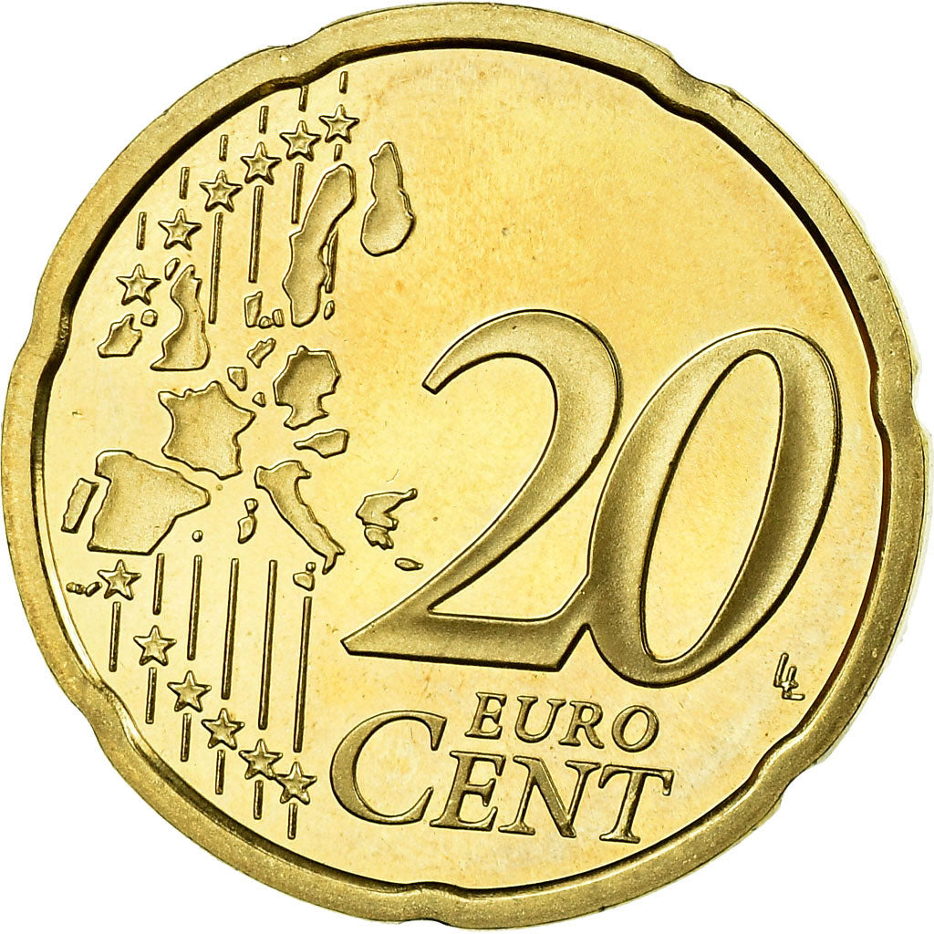 Frankrijk, 20 Euro Cent, 2001, BE, FDC, Tin, KM:1286