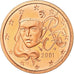 Francia, 5 Euro Cent, 2001, BE, FDC, Acciaio placcato rame, KM:1284
