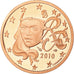 Frankreich, 5 Euro Cent, 2010, BE, STGL, Copper Plated Steel, KM:1284