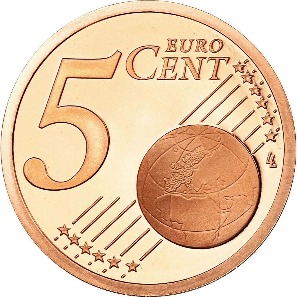 Frankreich, 5 Euro Cent, 2010, BE, STGL, Copper Plated Steel, KM:1284