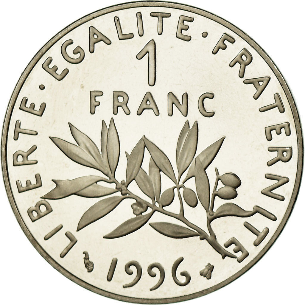 Monnaie, France, Semeuse, Franc, 1996, BE, FDC, Nickel, Gadoury:474b, KM:925.2