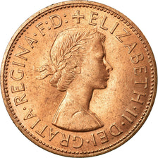 Coin, Great Britain, Elizabeth II, Penny, 1967, AU(55-58), Bronze, KM:897