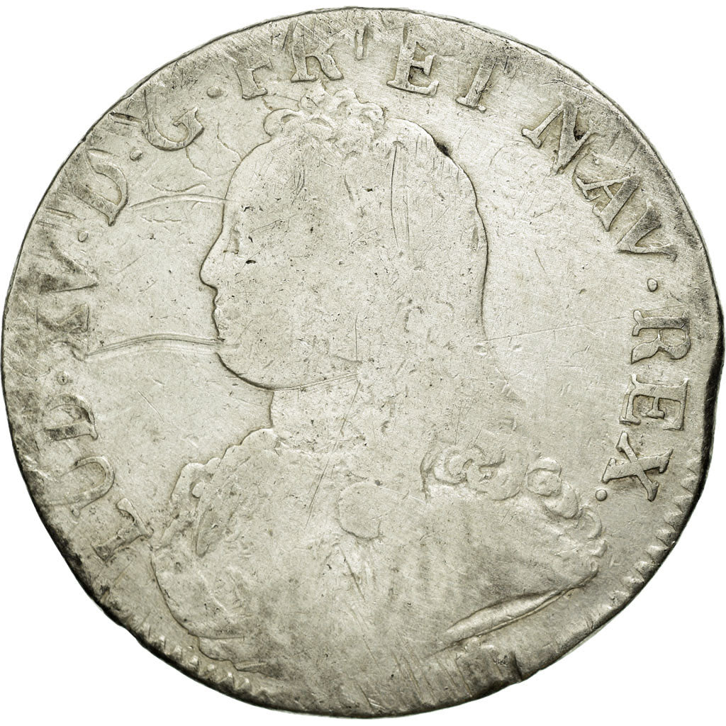 Moneda, Francia, Louis XV, Écu aux branches d'olivier, Ecu, 1726, Perpignan