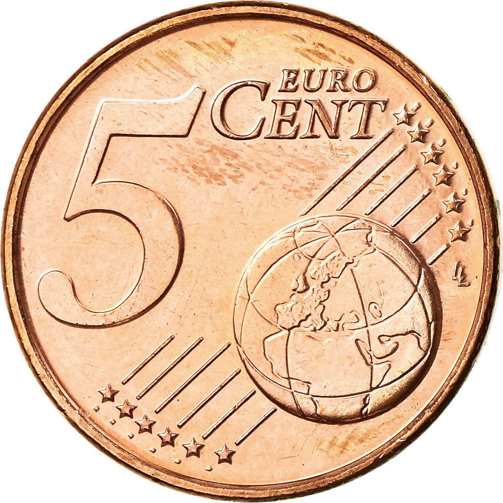 Países Baixos, 5 Euro Cent, 2003, AU(55-58), Aço Cromado a Cobre, KM:236