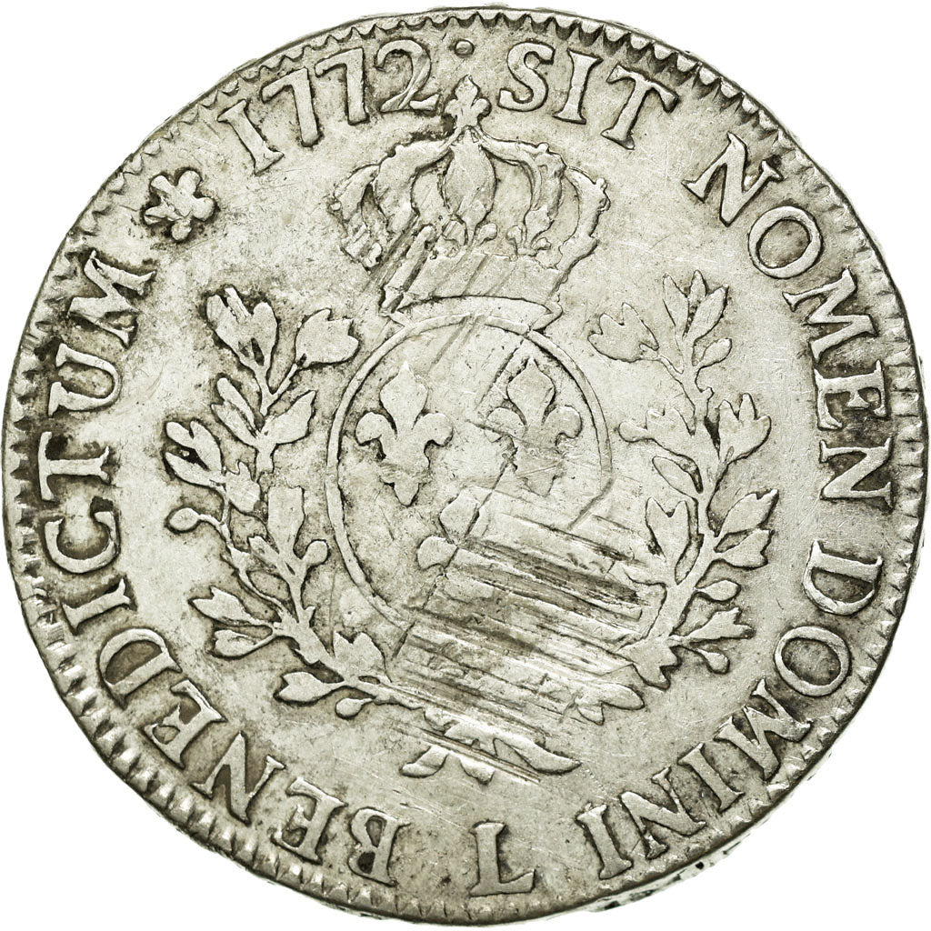 Moneta, Francia, Louis XV, Écu à la vieille tête, Ecu, 1772, Bayonne, MB