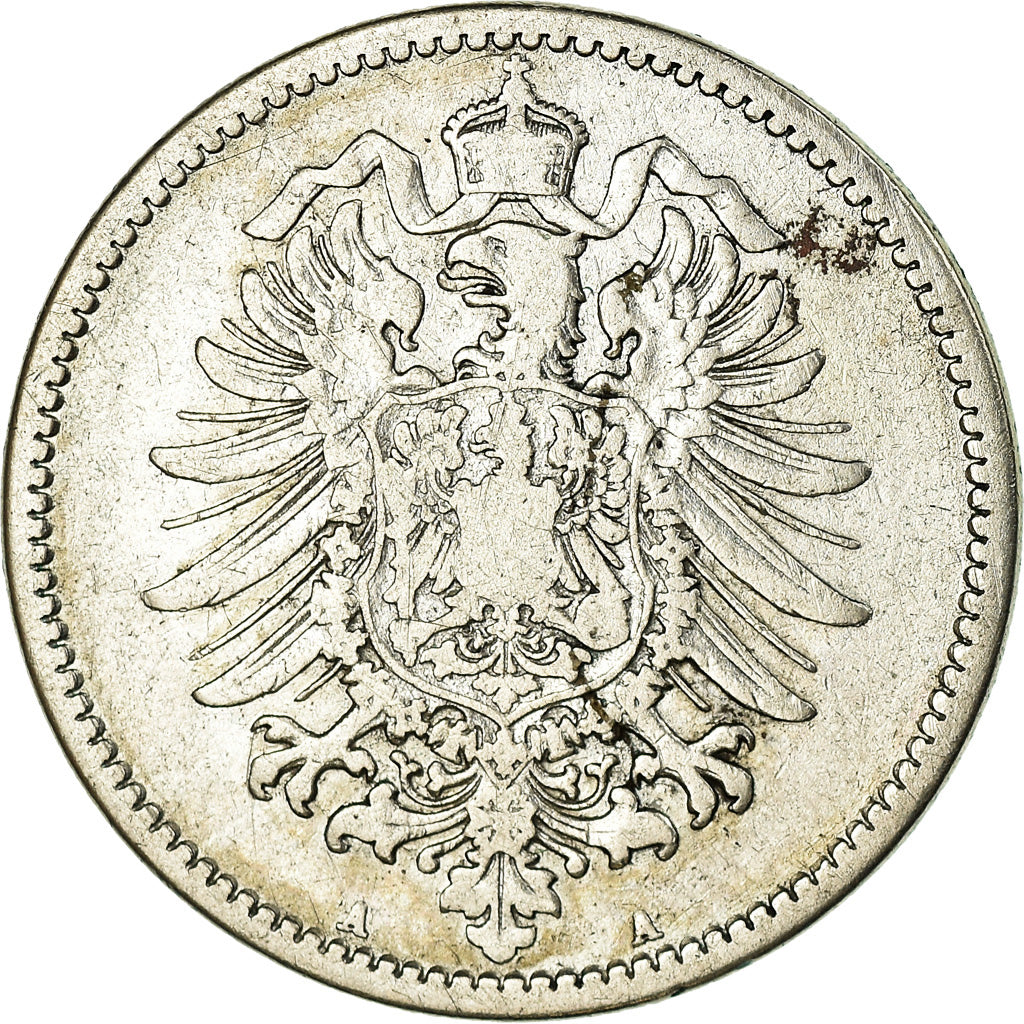 Moneta, GERMANIA - IMPERO, Wilhelm I, Mark, 1875, Berlin, MB, Argento, KM:7