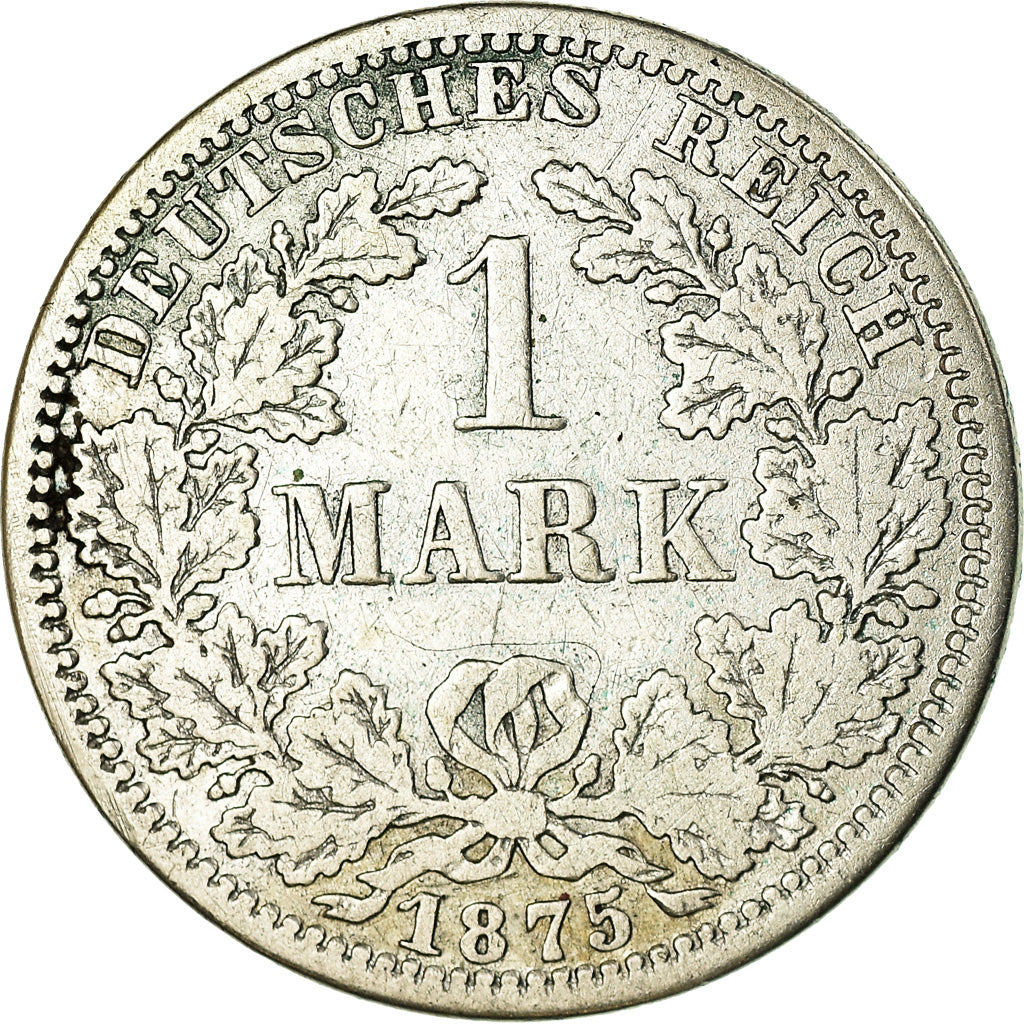 Moneta, GERMANIA - IMPERO, Wilhelm I, Mark, 1875, Berlin, MB, Argento, KM:7