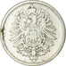 Coin, GERMANY - EMPIRE, Wilhelm I, Mark, 1876, Berlin, VF(20-25), Silver, KM:7
