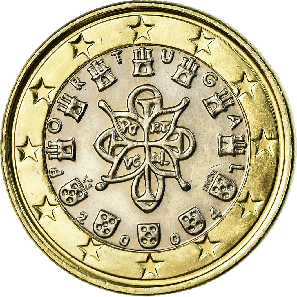 Portogallo, Euro, 2004, BB+, Bi-metallico, KM:746