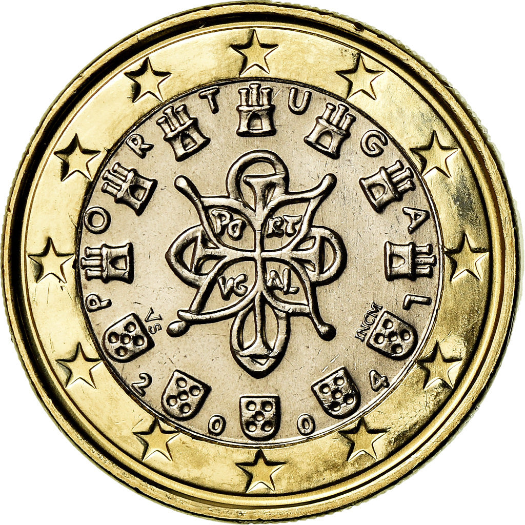 Portogallo, Euro, 2004, SPL, Bi-metallico, KM:746