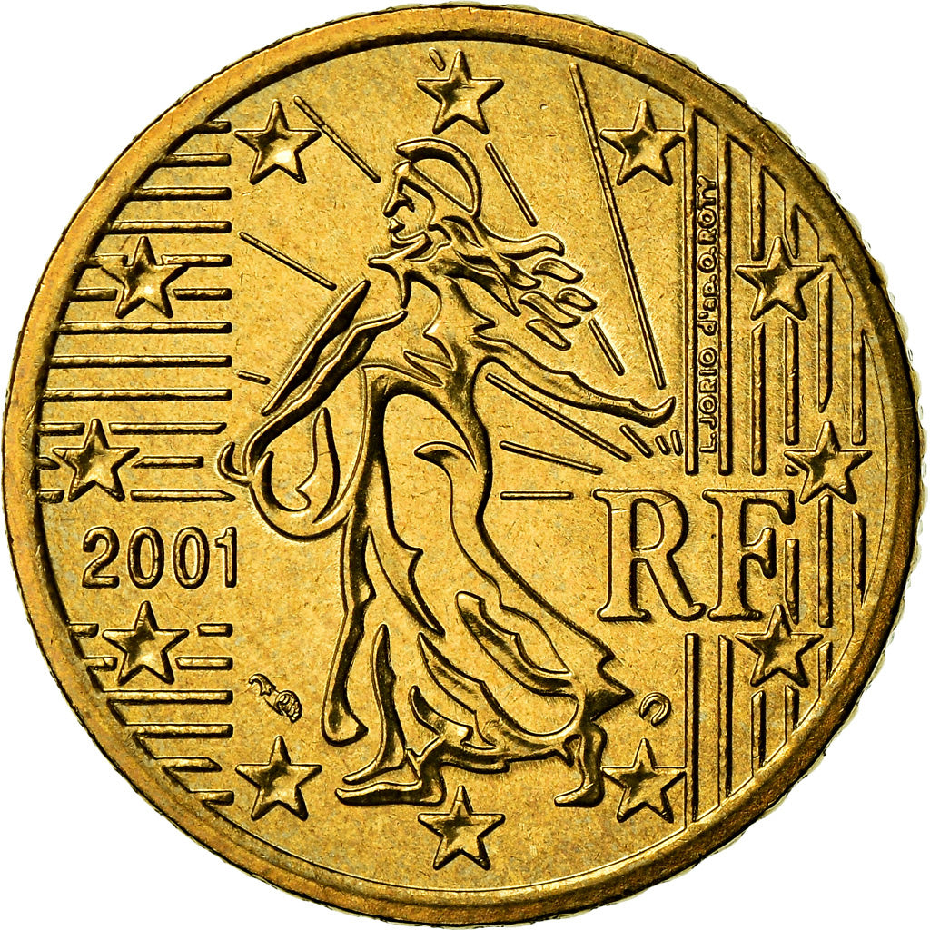 Frankrijk, 50 Euro Cent, 2001, PR, Tin, Gadoury:6., KM:1287