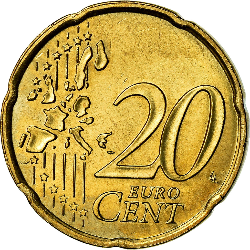 Frankrijk, 20 Euro Cent, 1999, PR, Tin, Gadoury:5., KM:1286