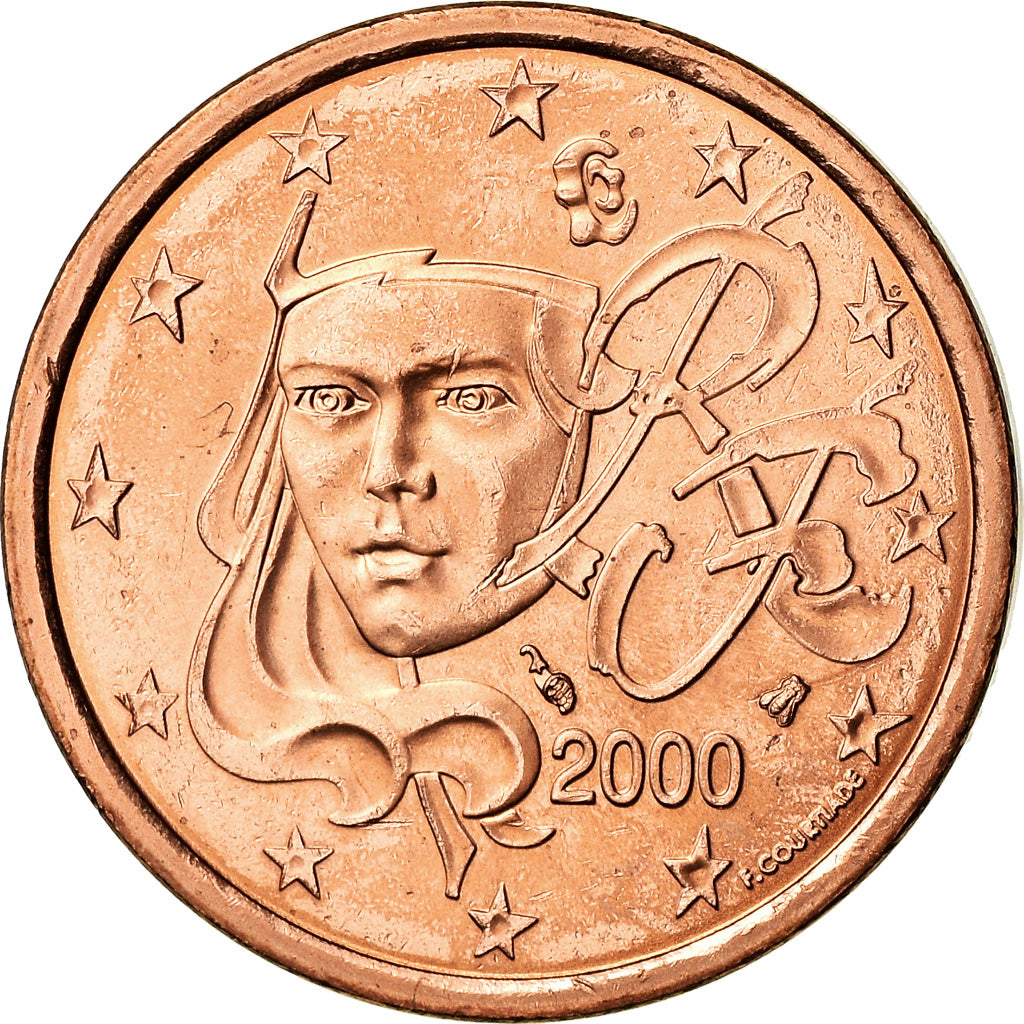 Frankrijk, 5 Euro Cent, 2000, PR, Copper Plated Steel, Gadoury:3, KM:1284