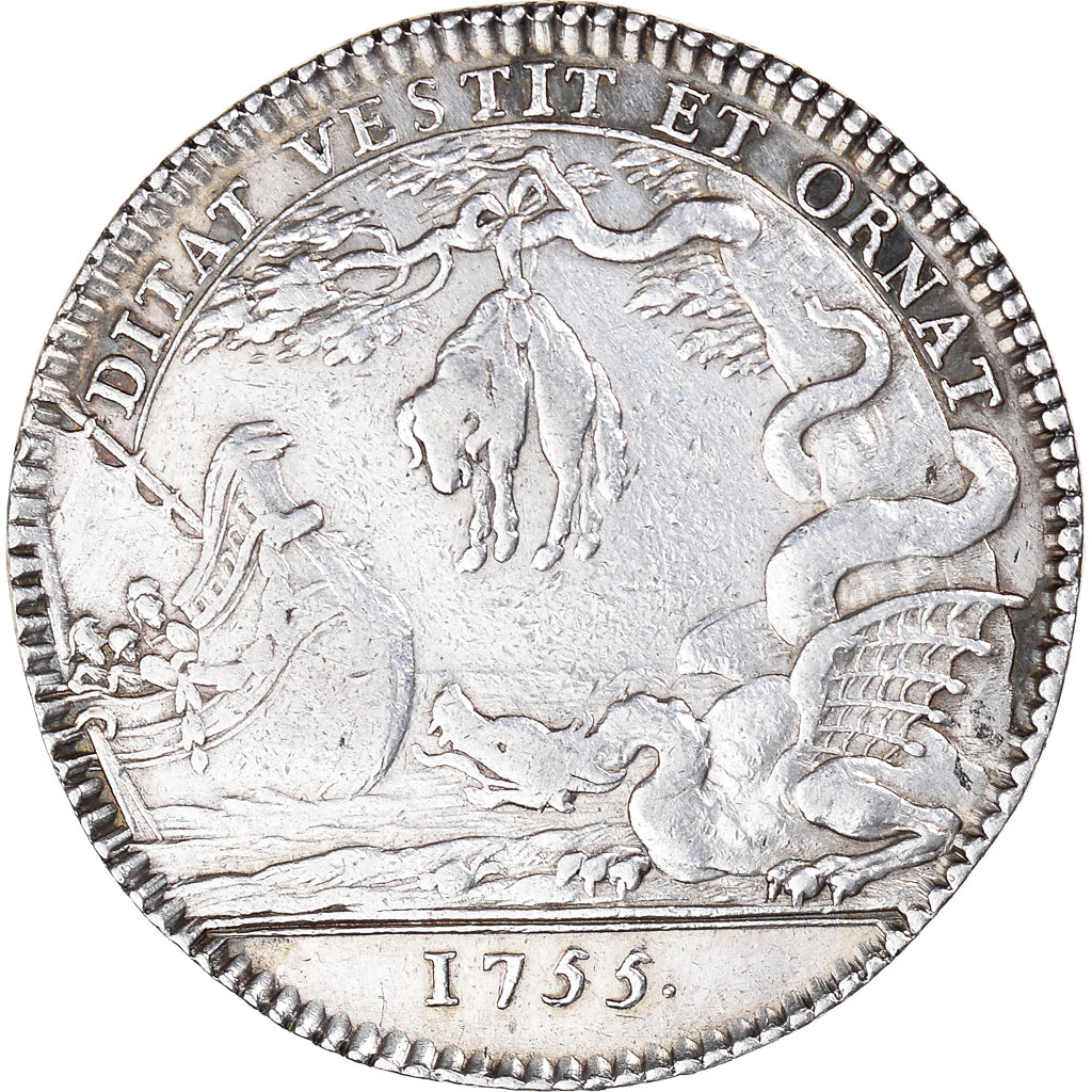 Frankreich, betaalpenning, Louis XV, Corporations, Drapiers de Lyon, History
