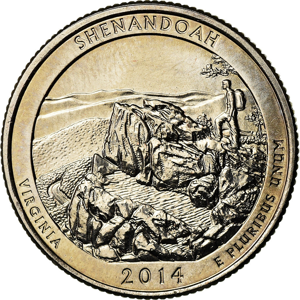 Münze, Vereinigte Staaten, Virginia, Quarter, 2014, Philadelphia, UNZ