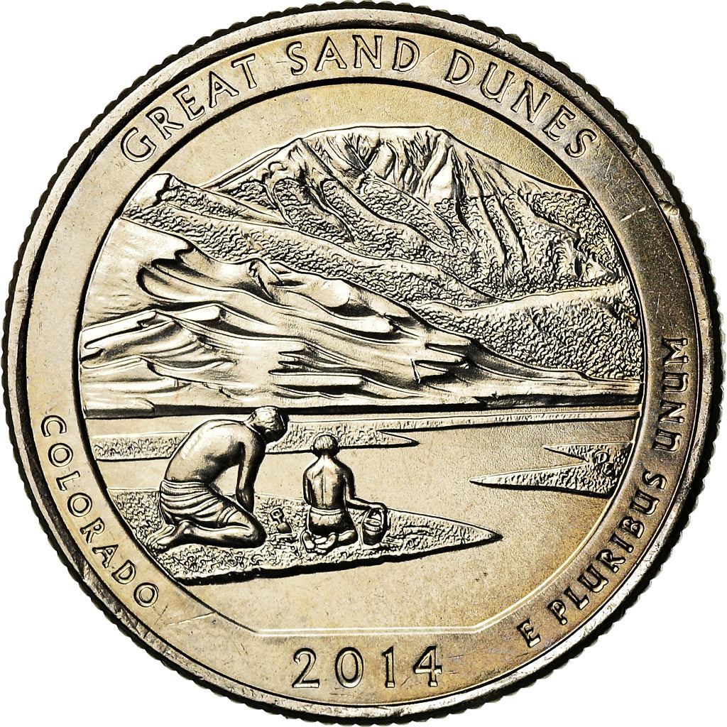 Monnaie, États-Unis, Colorado, Quarter, 2014, Philadelphie, SUP, Copper-Nickel