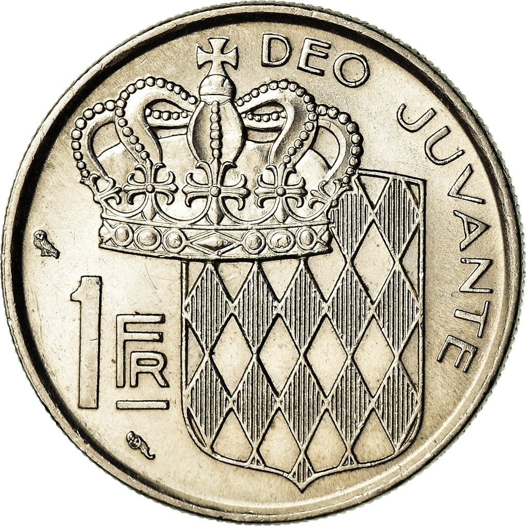 Coin, Monaco, Rainier III, Franc, 1966, AU(55-58), Nickel, KM:140, Gadoury:150