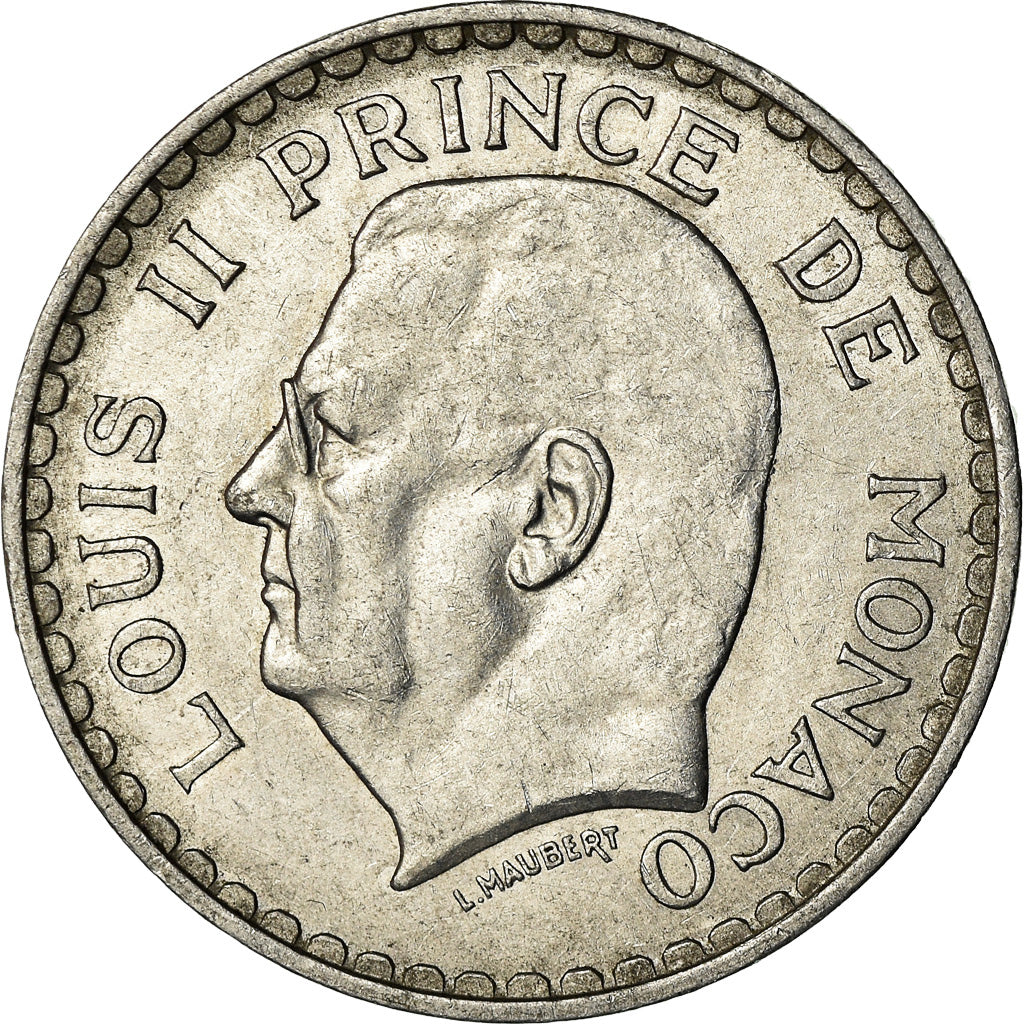 Monnaie, Monaco, Louis II, 5 Francs, 1945, Paris, TTB+, Aluminium, KM:122
