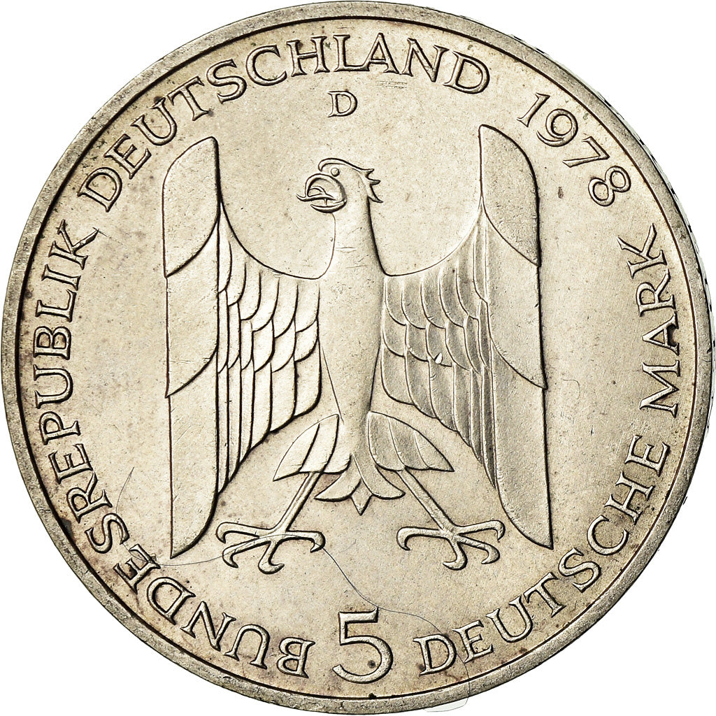 Monnaie, République fédérale allemande, 5 Mark, 1978, Munich, Germany, TTB
