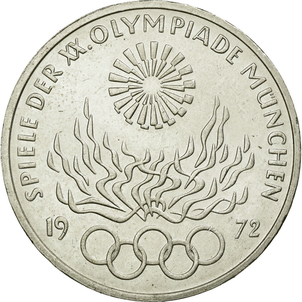 Moneta, GERMANIA - REPUBBLICA FEDERALE, 10 Mark, 1972, Stuttgart, SPL, Argento