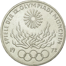 Moneta, GERMANIA - REPUBBLICA FEDERALE, 10 Mark, 1972, Stuttgart, SPL, Argento