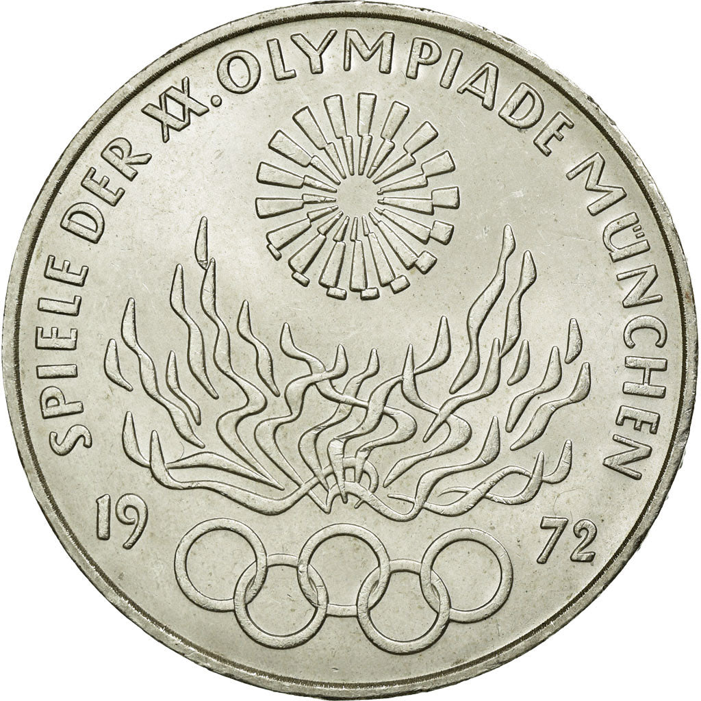 Monnaie, République fédérale allemande, 10 Mark, 1972, Munich, SUP+, Argent