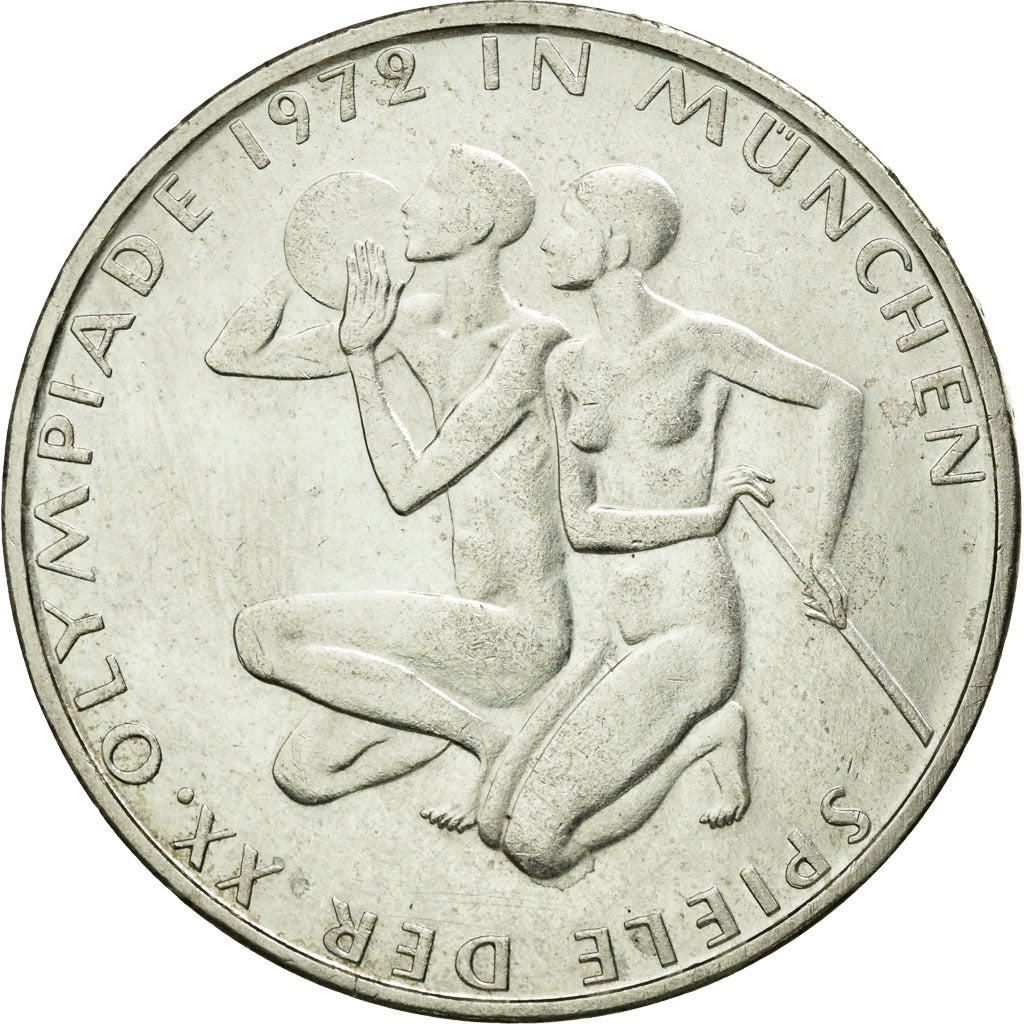 Monnaie, République fédérale allemande, 10 Mark, 1972, Munich, SUP+, Argent