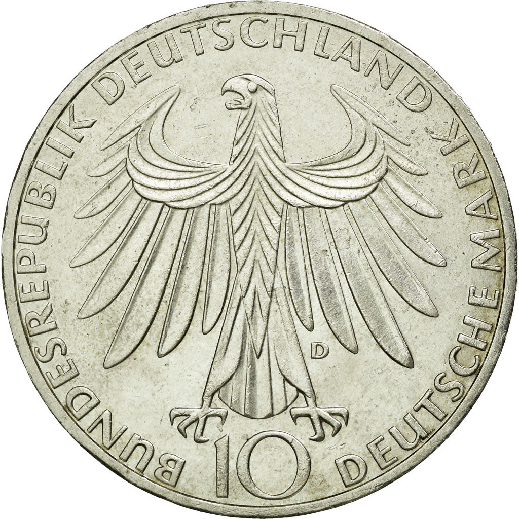 Monnaie, République fédérale allemande, 10 Mark, 1972, Munich, SUP+, Argent