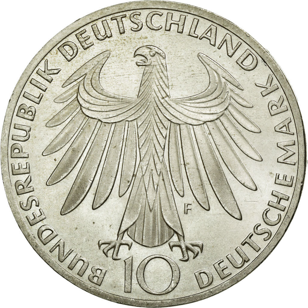 Coin, GERMANY - FEDERAL REPUBLIC, 10 Mark, 1972, Stuttgart, MS(60-62), Silver