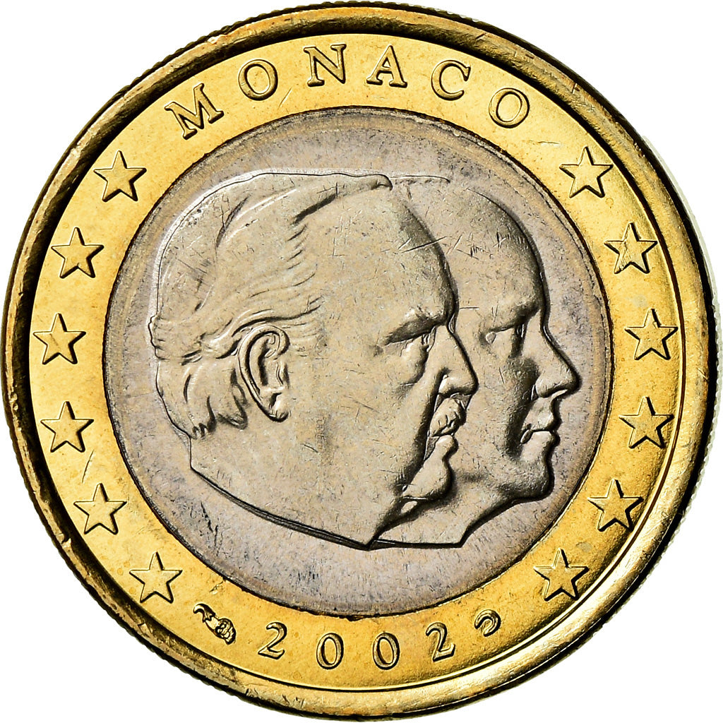 Monaco, Euro, 2002, AU(55-58), Bi-Metallic, Gadoury:MC178, KM:173