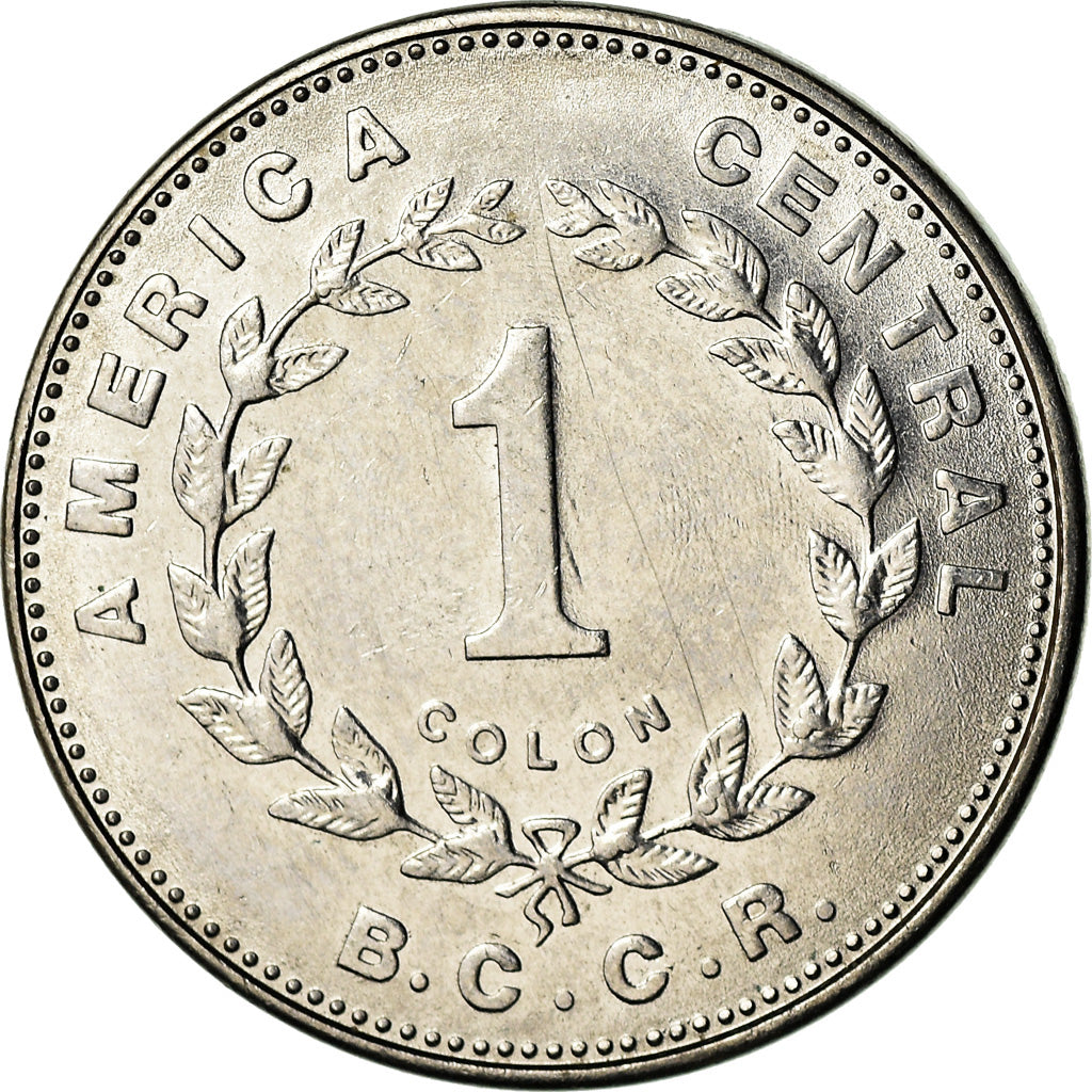 Moneta, Costa Rica, Colon, 1989, AU(55-58), Stal nierdzewna, KM:210.2