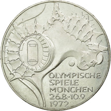 Moneta, GERMANIA - REPUBBLICA FEDERALE, 10 Mark, 1972, Hamburg, SPL, Argento