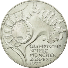 Coin, GERMANY - FEDERAL REPUBLIC, 10 Mark, 1972, Hamburg, MS(60-62), Silver