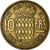 Moeda, Mónaco, Rainier III, 10 Francs, 1950, EF(40-45), Alumínio-Bronze