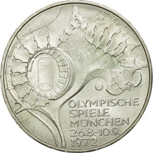 Moneta, Niemcy - RFN, 10 Mark, 1972, Munich, MS(60-62), Srebro, KM:133
