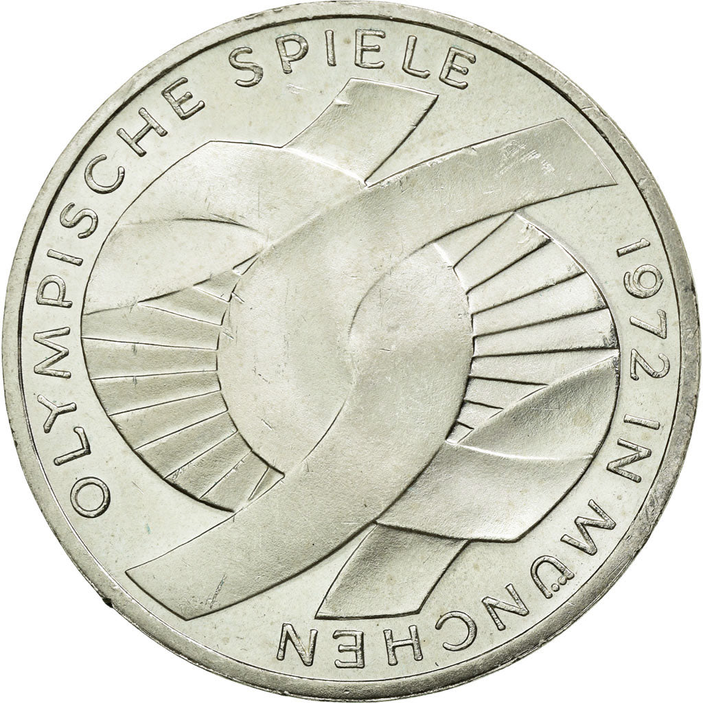 Moneta, GERMANIA - REPUBBLICA FEDERALE, 10 Mark, 1972, Karlsruhe, SPL, Argento