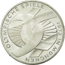 Münze, Bundesrepublik Deutschland, 10 Mark, 1972, Karlsruhe, VZ+, Silber