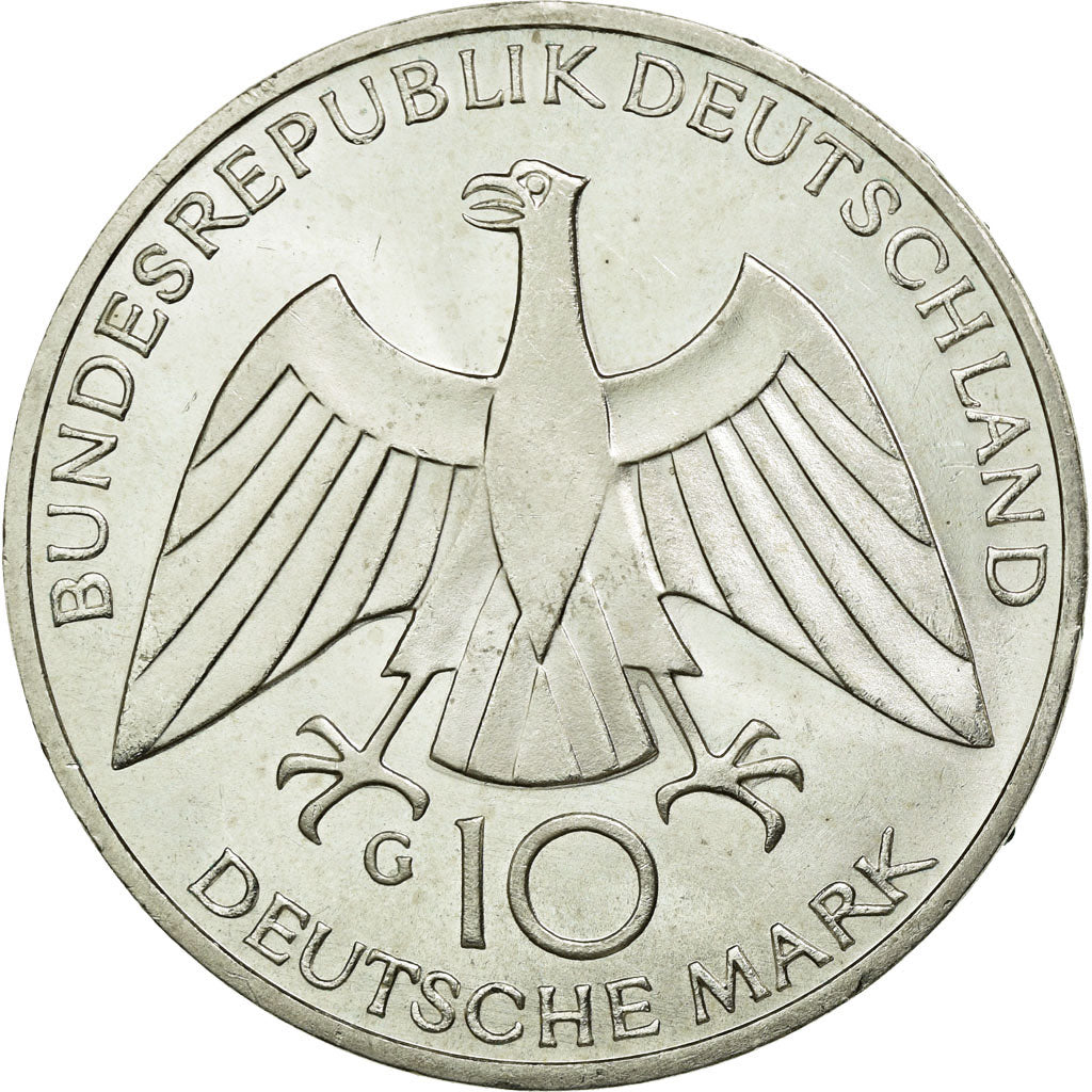 Moneta, GERMANIA - REPUBBLICA FEDERALE, 10 Mark, 1972, Karlsruhe, SPL, Argento