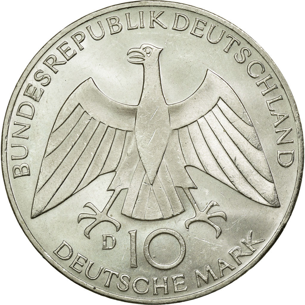 Münze, Bundesrepublik Deutschland, 10 Mark, 1972, Munich, VZ+, Silber, KM:131