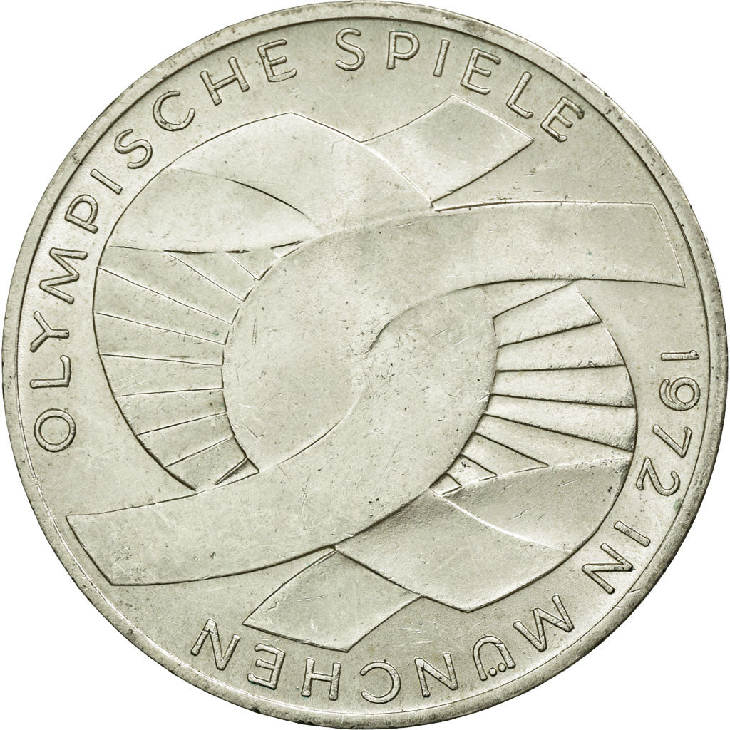 Coin, GERMANY - FEDERAL REPUBLIC, 10 Mark, 1972, Munich, MS(60-62), Silver