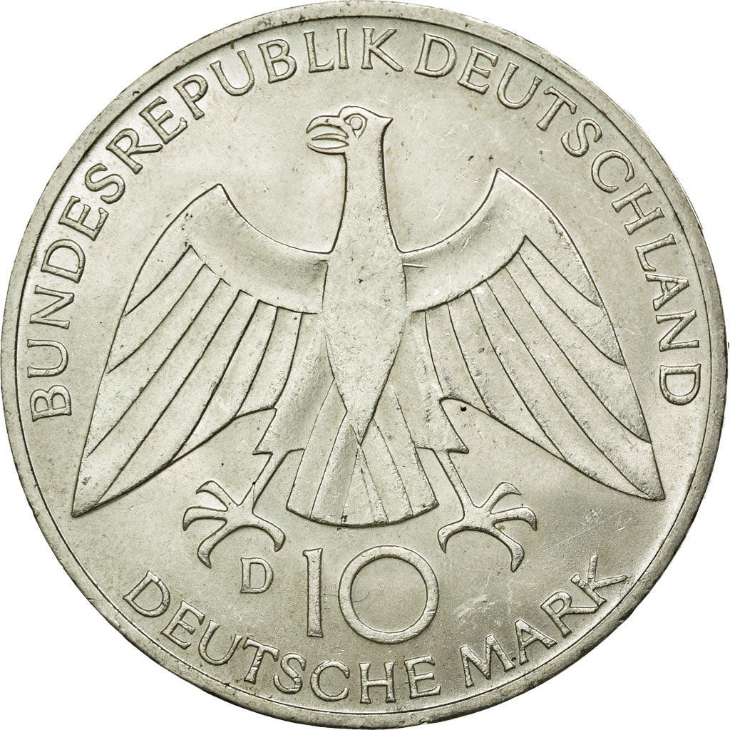 Coin, GERMANY - FEDERAL REPUBLIC, 10 Mark, 1972, Munich, MS(60-62), Silver
