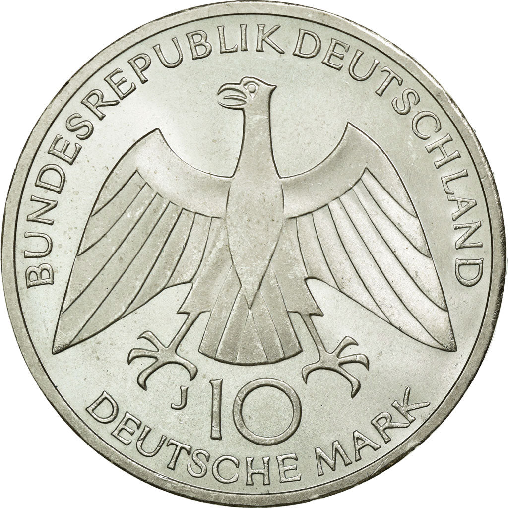 Coin, GERMANY - FEDERAL REPUBLIC, 10 Mark, 1972, Hambourg, MS(60-62), Silver