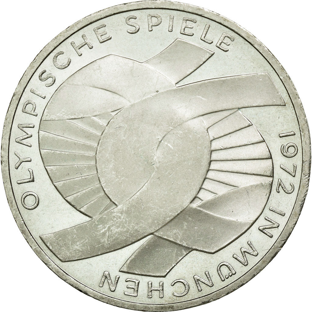 Coin, GERMANY - FEDERAL REPUBLIC, 10 Mark, 1972, Hamburg, MS(60-62), Silver