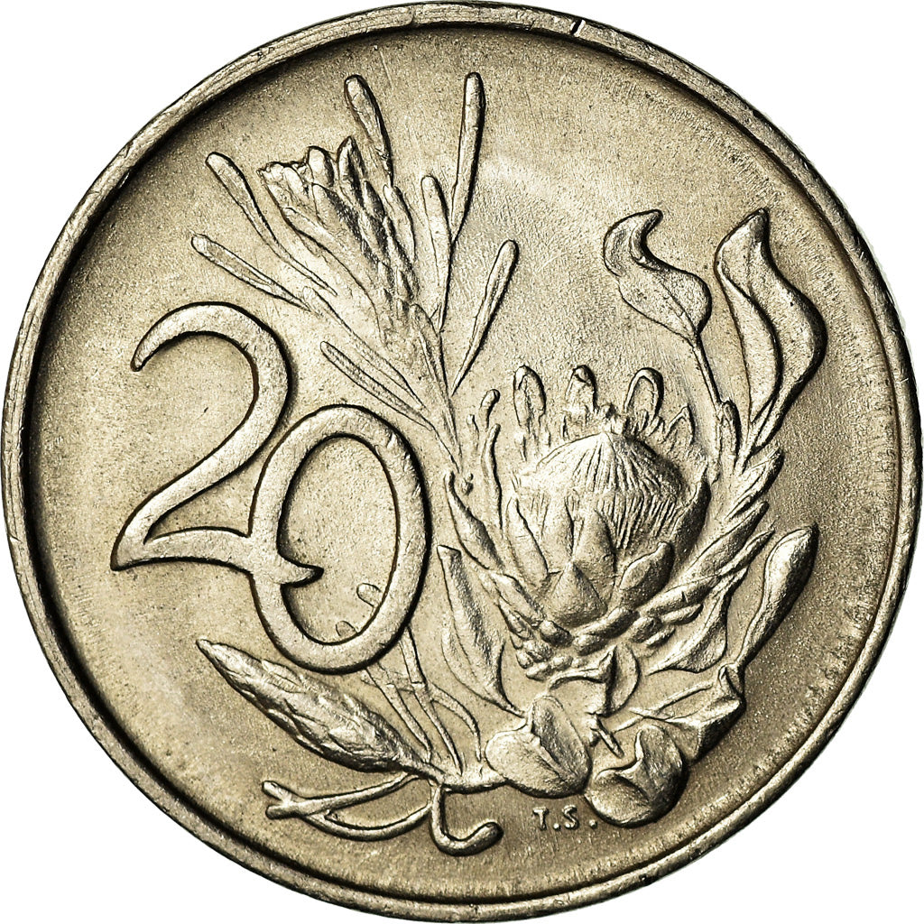 Monnaie, Afrique du Sud, 20 Cents, 1979, TTB, Nickel, KM:102