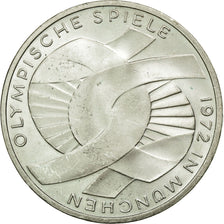 Moneda, ALEMANIA - REPÚBLICA FEDERAL, 10 Mark, 1972, Stuttgart, EBC+, Plata