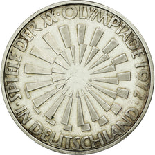 Coin, GERMANY - FEDERAL REPUBLIC, 10 Mark, 1972, Karlsruhe, MS(60-62), Silver