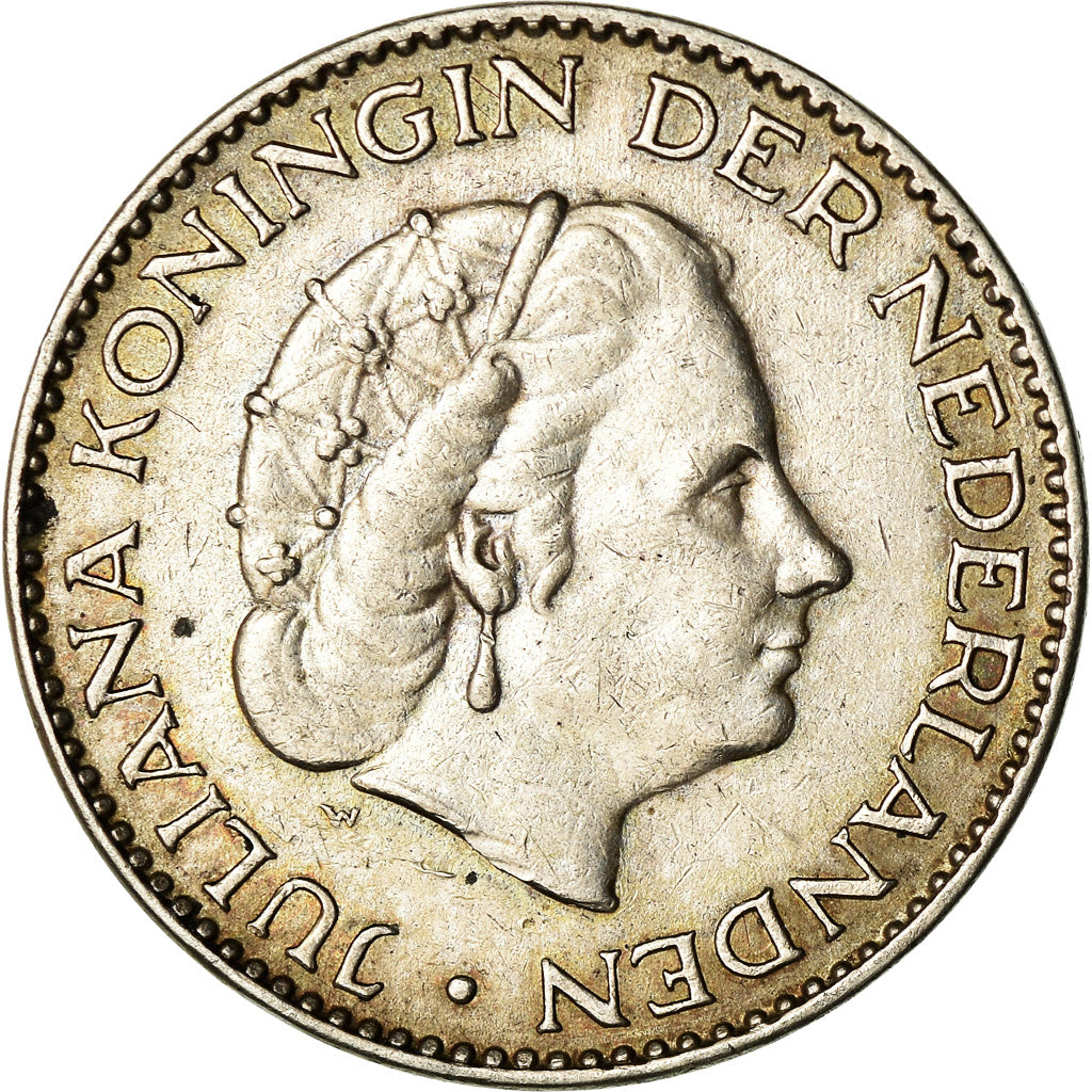 Moneta, Paesi Bassi, Juliana, Gulden, 1957, BB, Argento, KM:184