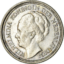 Coin, Netherlands, Wilhelmina I, 10 Cents, 1928, EF(40-45), Silver, KM:163