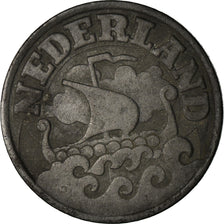 Monnaie, Pays-Bas, Wilhelmina I, 25 Cents, 1942, TB+, Zinc, KM:174