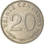 Munten, Bolivia, 20 Centavos, 1967, ZF, Nickel Clad Steel, KM:189